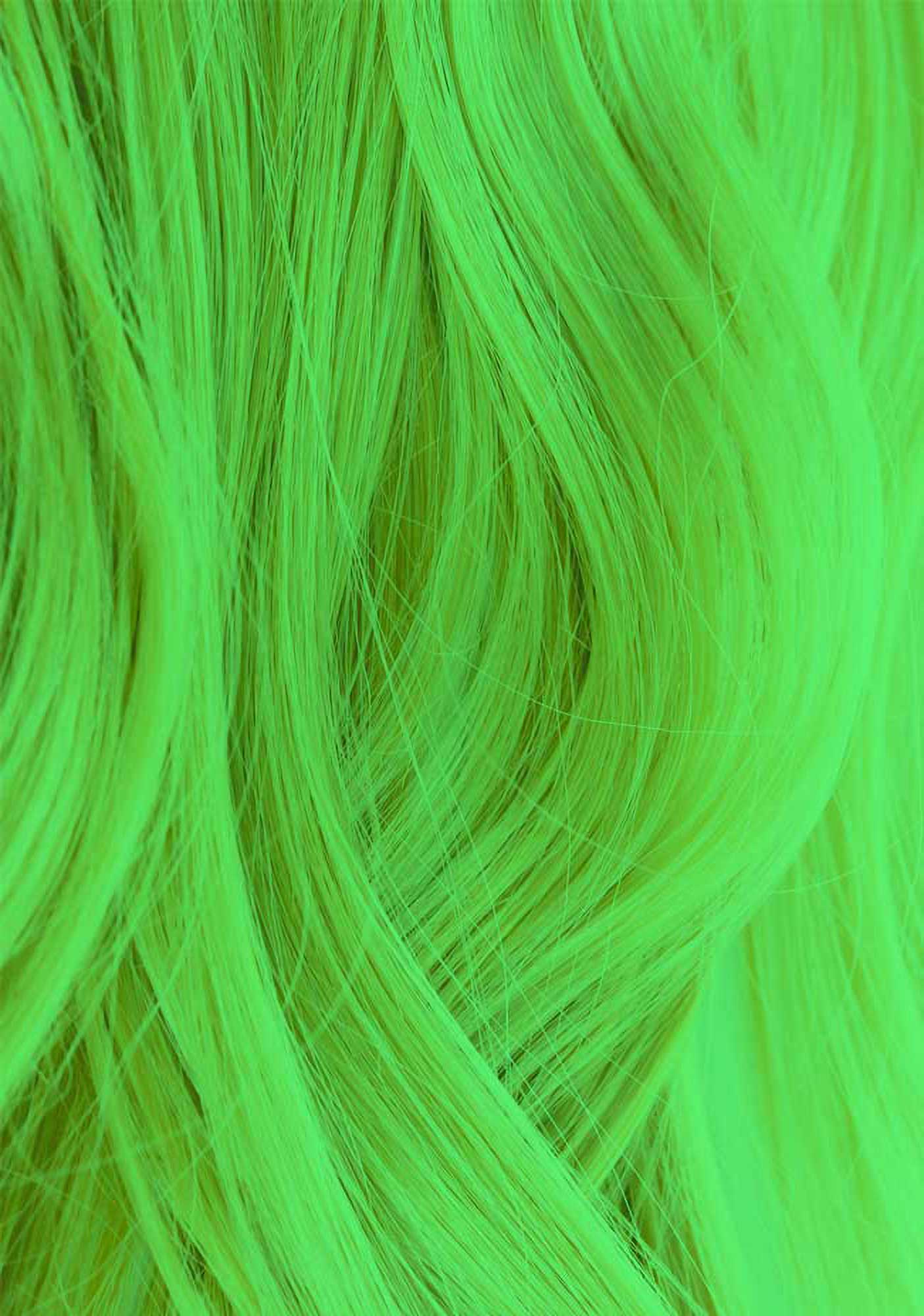 Iroiro 350 UV Reactive Green Neon Vegan Cruelty-Free Semi-Permanent Hair Color - Image 2