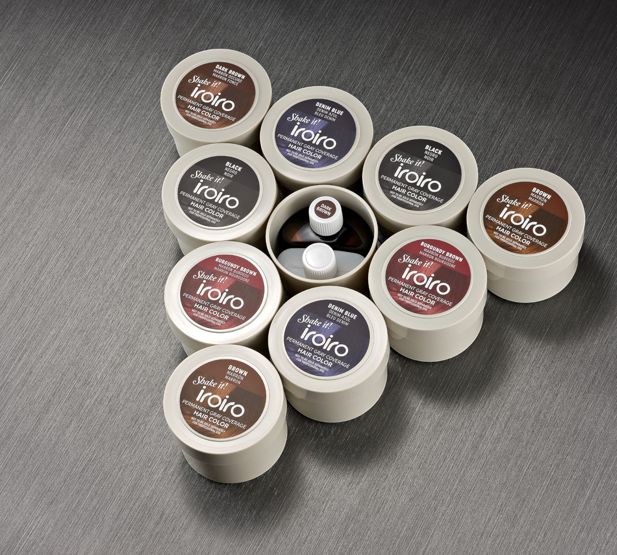 Iroiro Burgundy Brown Permanent Gray Coverage Hair Color - Image 3
